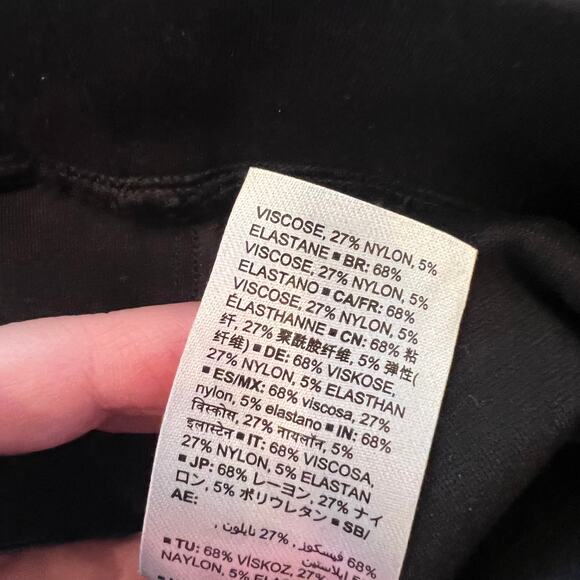 Daily Ritual Black Pants with Stretch Size XL Long Women's Preloved - Picture 7 of 8